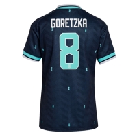 Camiseta Alemania Leon Goretzka #8 Segunda Equipación Replica Mundial 2026 para mujer mangas cortas